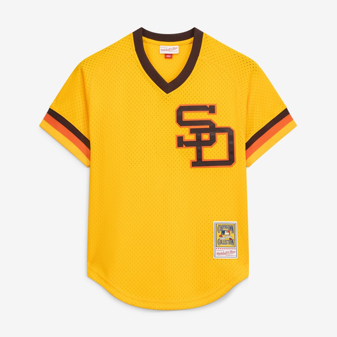 San Diego Padres Dave Winfield Mitchell & Ness Authentic Batting Practice Jersey - Gold MLB Team Jersey Baseball Fan Apparel