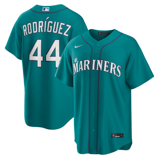 Seattle Mariners Julio Rodríguez Nike Alternate Replica Jersey - Teal MLB Team Jersey Baseball Fan Apparel
