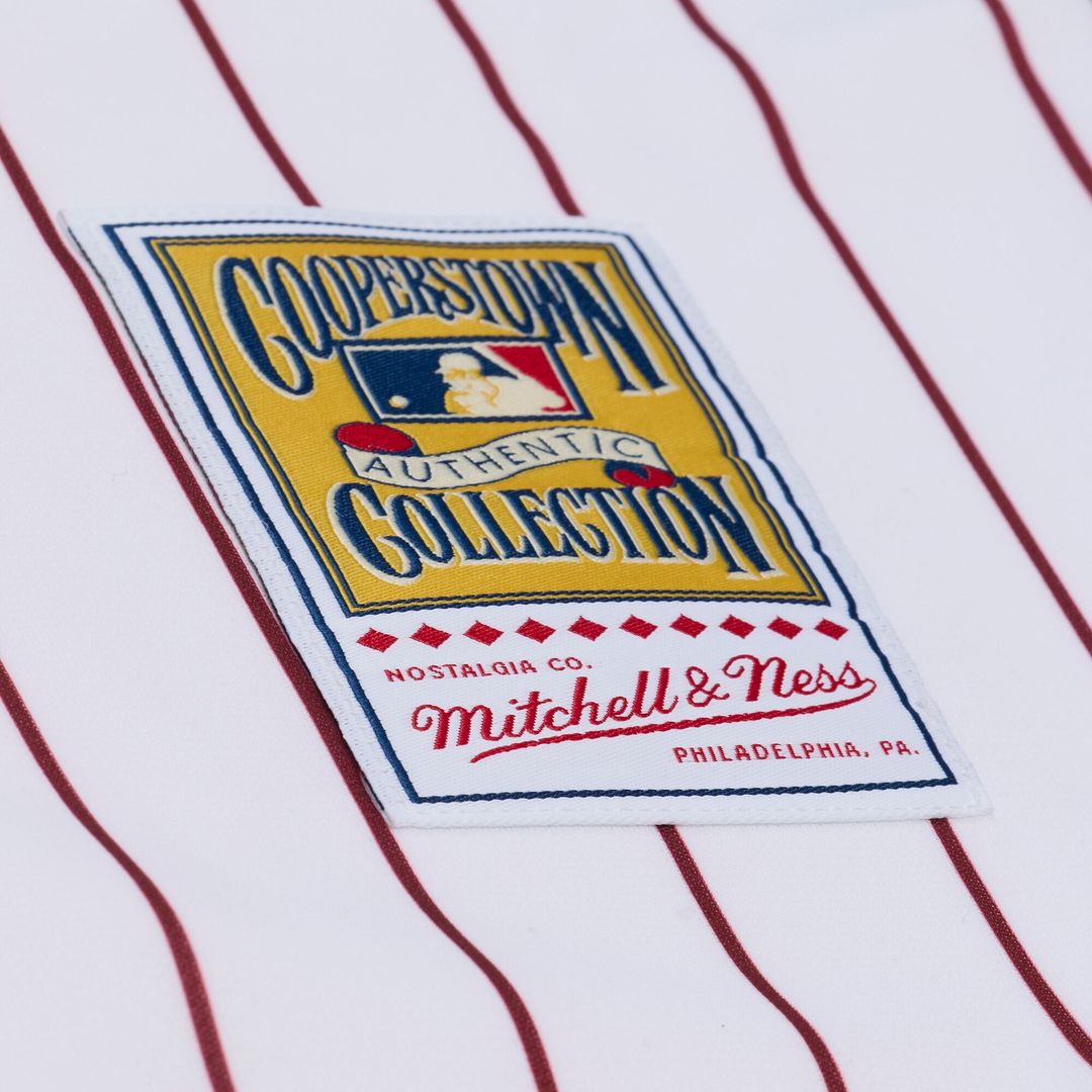 Philadelphia Phillies Jimmy Rollins Mitchell & Ness 2003 Cooperstown Authentic Jersey - White MLB Team Jersey Baseball Fan Apparel