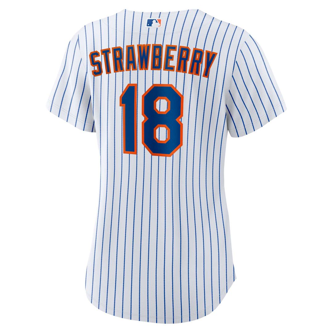 New York Mets Darryl Strawberry Nike Women's Home Replica Player Jersey - White MLB Team Jersey Baseball Fan Apparel