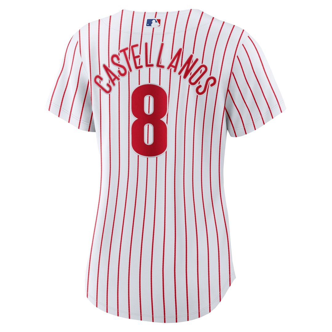 Philadelphia Phillies Nick Castellanos Nike Women's Home Replica Player Jersey - White MLB Team Jersey Baseball Fan Apparel