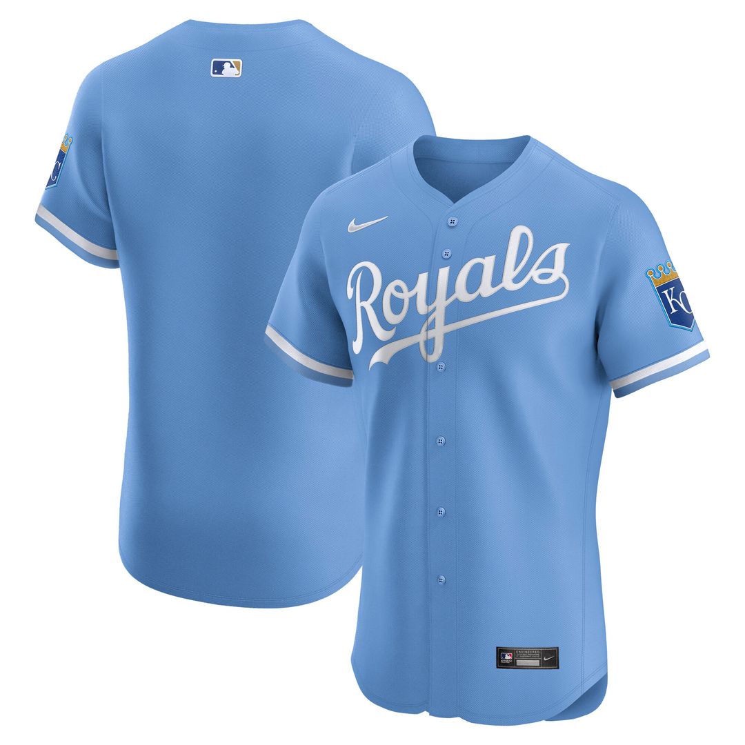 Kansas City Royals Nike Alternate 2 Elite Jersey - Royal MLB Team Jersey Baseball Fan Apparel