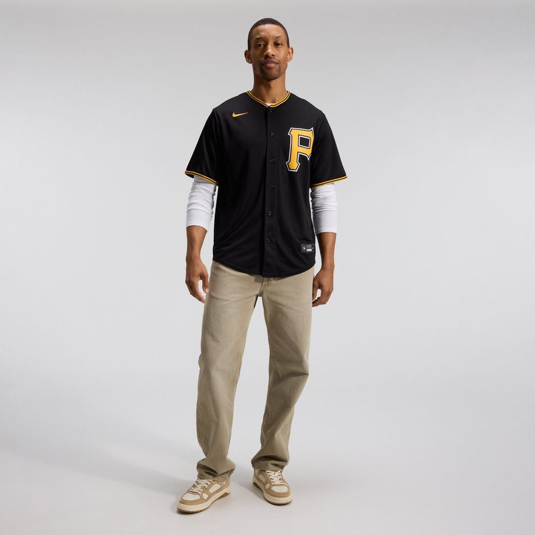 Pittsburgh Pirates Nike Alternate Replica Team Jersey - Black MLB Team Jersey Baseball Fan Apparel