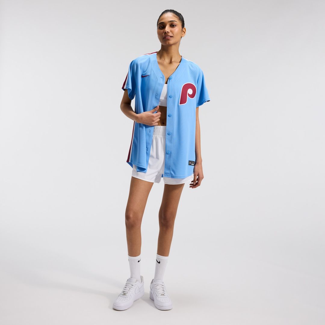 Philadelphia Phillies Nike Women's Alternate Limited Jersey - Light Blue MLB Team Jersey Baseball Fan Apparel
