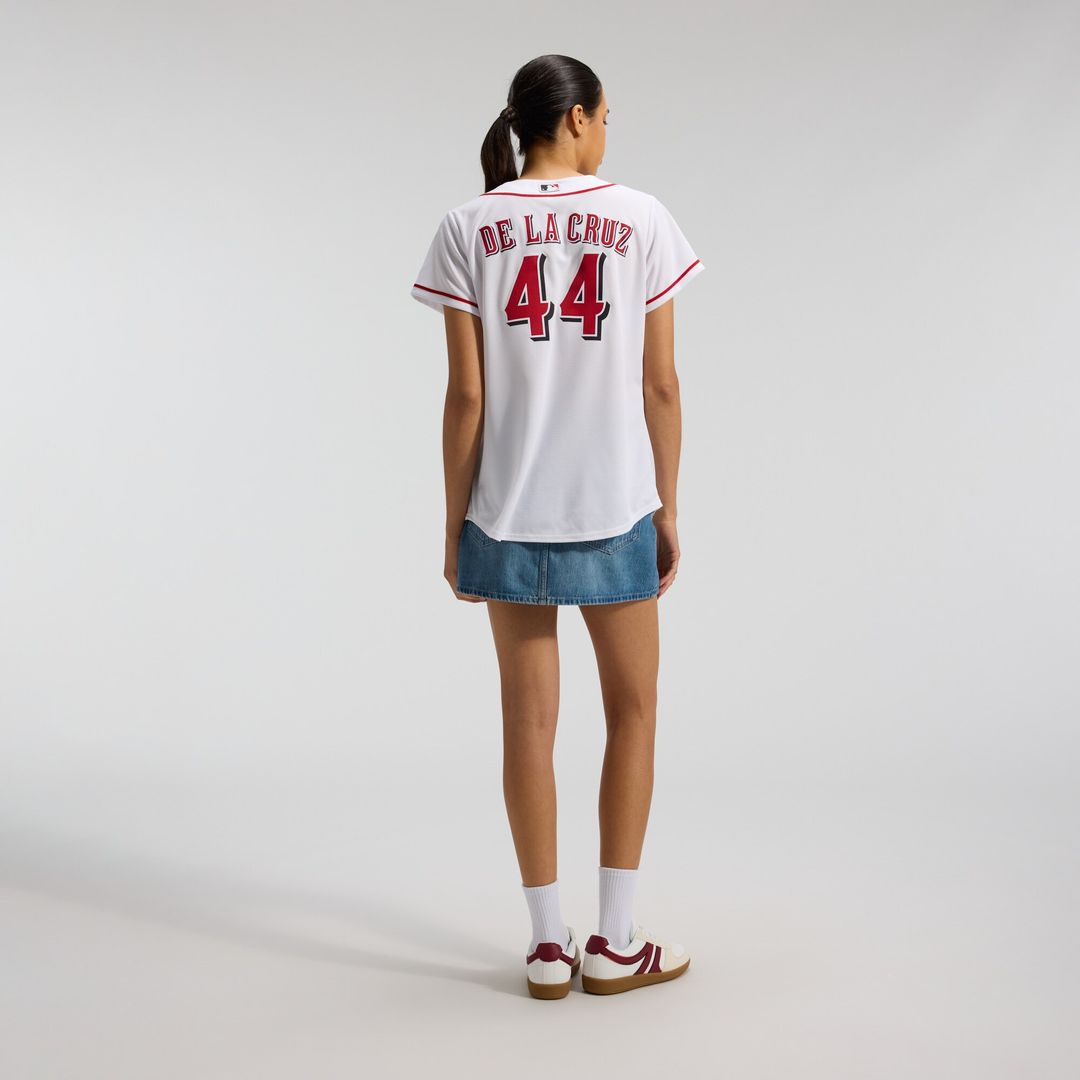 Cincinnati Reds Elly De La Cruz Nike Women's Home Replica Jersey - White MLB Team Jersey Baseball Fan Apparel