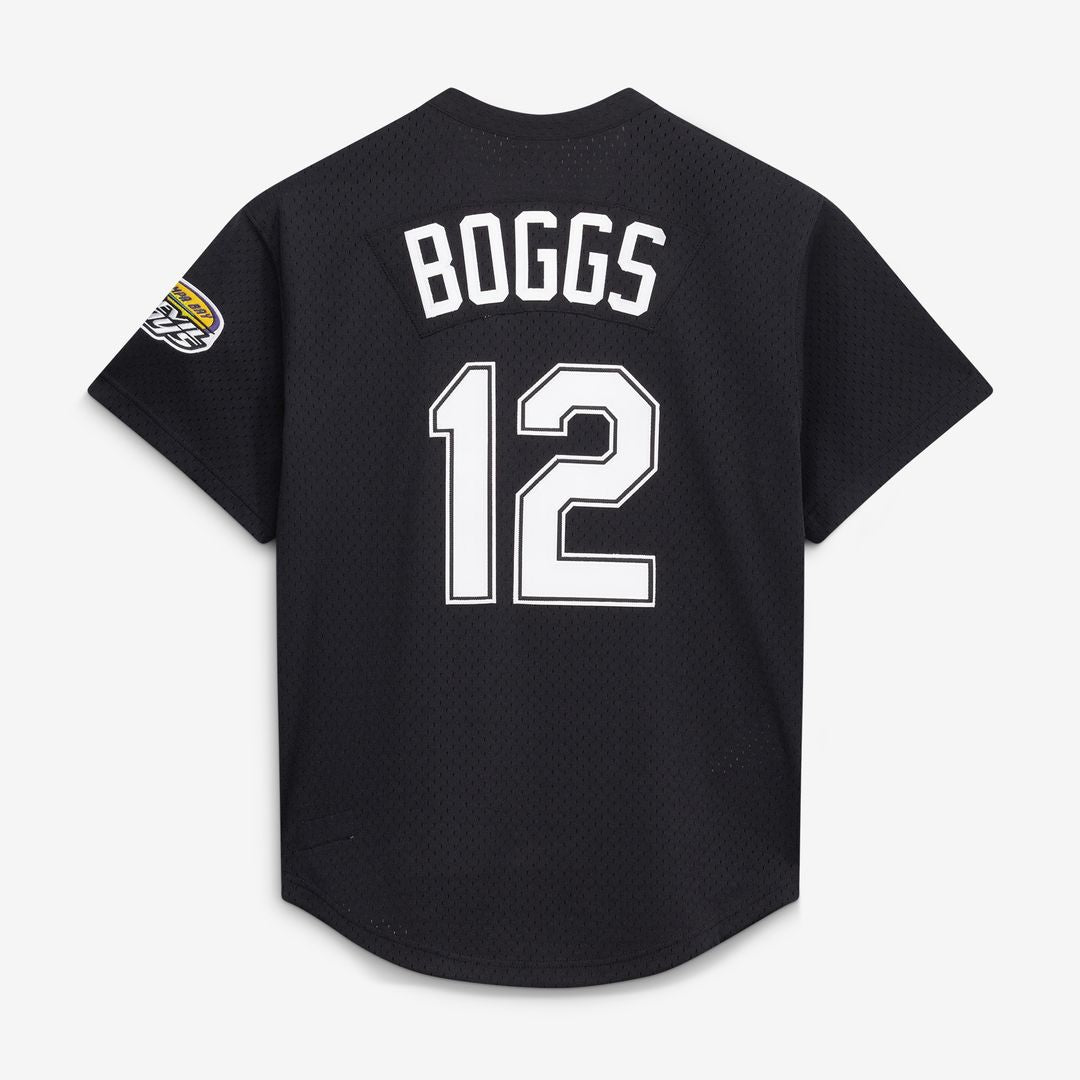 Tampa Bay Rays Wade Boggs Mitchell & Ness Authentic Batting Practice Jersey - Black MLB Team Jersey Baseball Fan Apparel