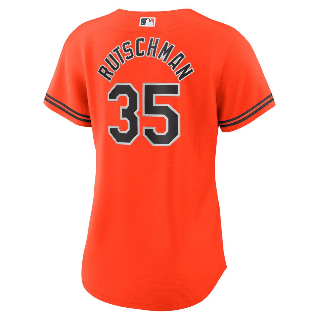 Baltimore Orioles Adley Rutschman Nike Women's Alternate Replica Player Jersey - Orange MLB Team Jersey Baseball Fan Apparel