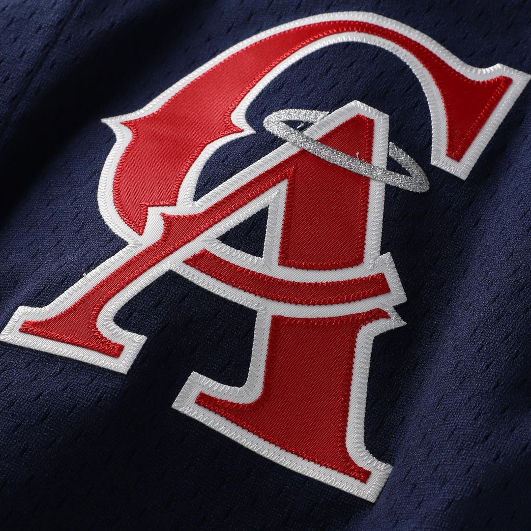 Bo Jackson California Angels Mitchell & Ness Cooperstown Mesh Batting Practice Button - Up Jersey - Navy MLB Team Jersey Baseball Fan Apparel