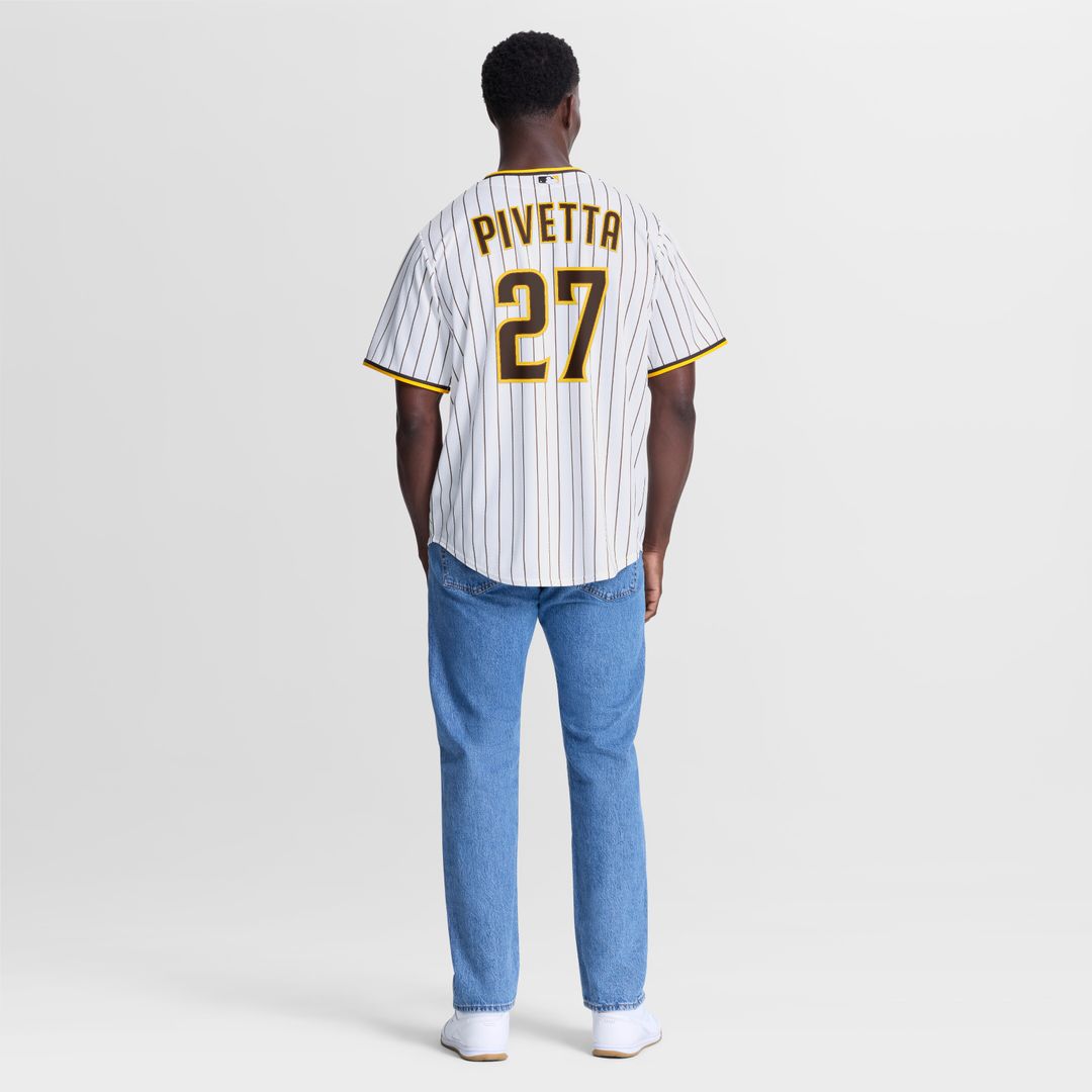 San Diego Padres Nick Pivetta Nike Home Replica Jersey - White MLB Team Jersey Baseball Fan Apparel