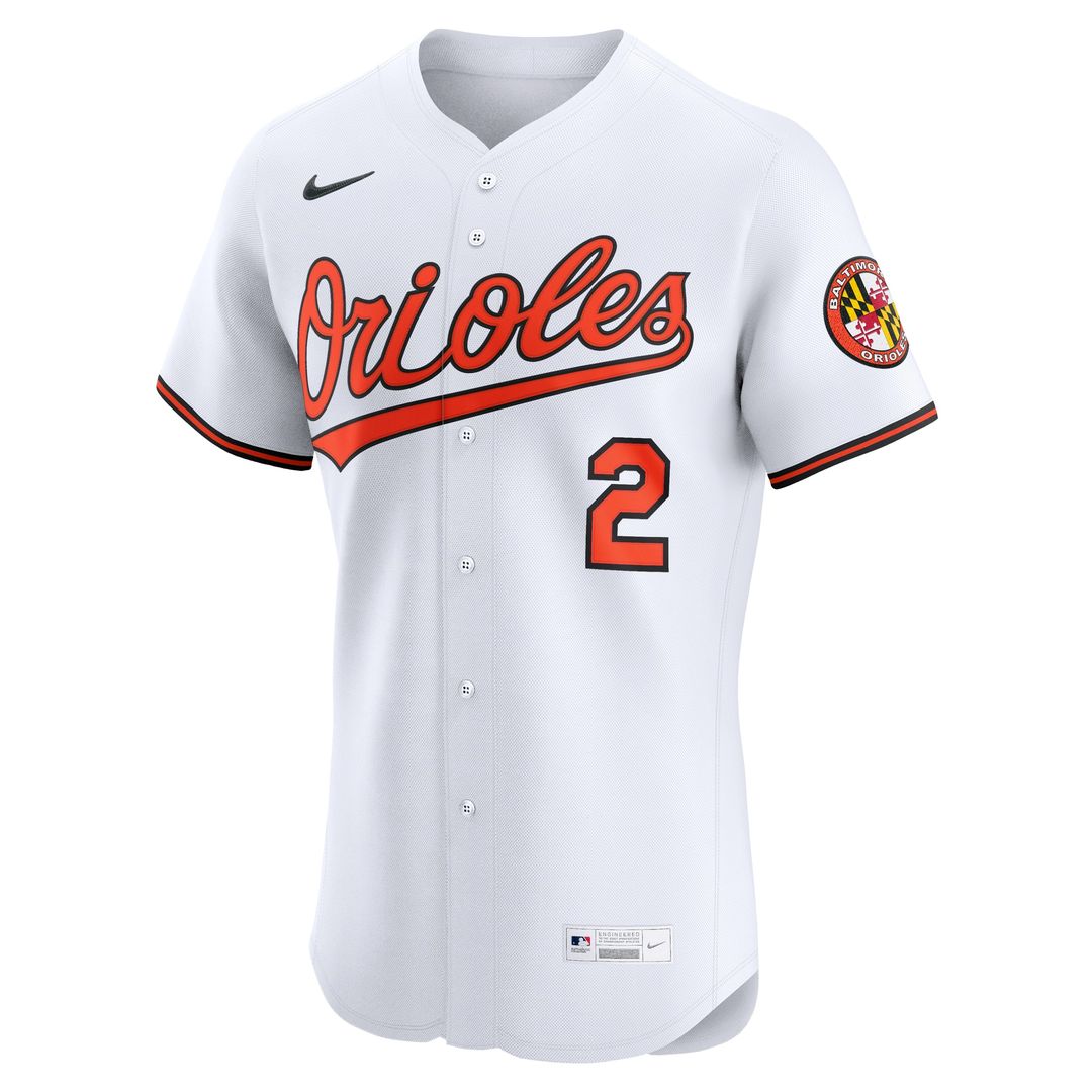 Baltimore Orioles Gunnar Henderson Nike Home Elite Jersey - White MLB Team Jersey Baseball Fan Apparel