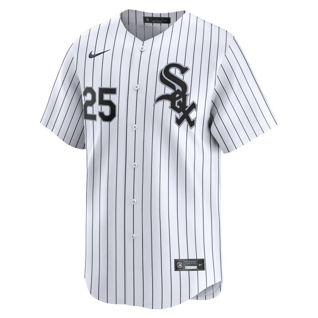Chicago White Sox Andrew Vaughn Nike Home Limited Player Jersey - White MLB Team Jersey Baseball Fan Apparel