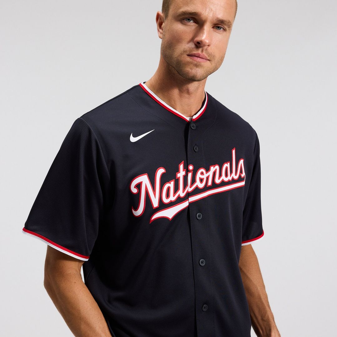 Washington Nationals Dylan Crews Nike Alternate Replica Jersey - Navy MLB Team Jersey Baseball Fan Apparel
