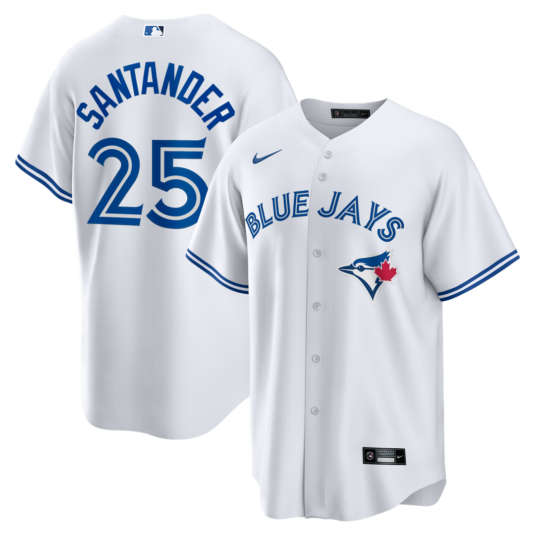 Toronto Blue Jays Anthony Santander Nike Home Replica Jersey - White MLB Team Jersey Baseball Fan Apparel