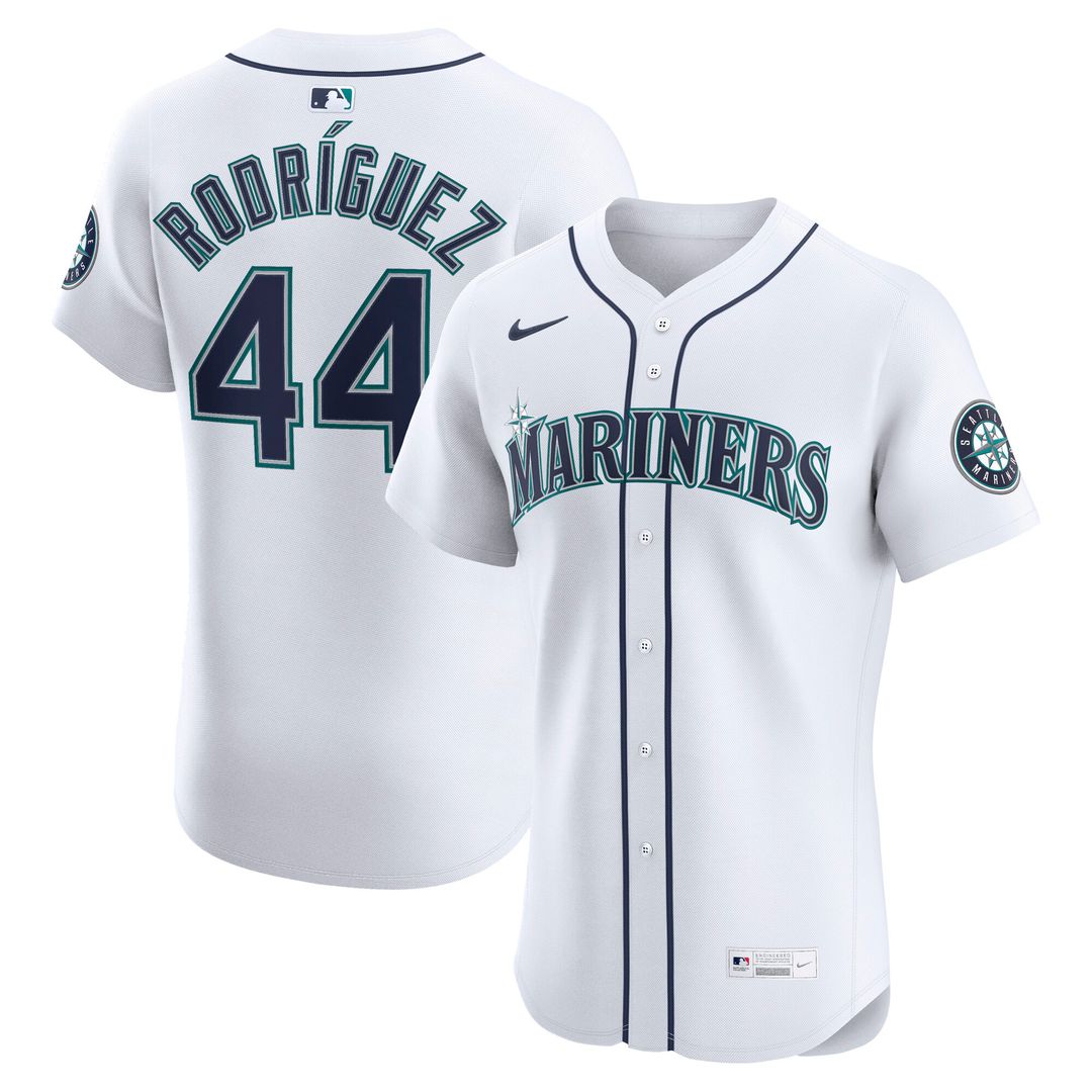 Seattle Mariners Julio Rodríguez Nike Home Elite Jersey - White MLB Team Jersey Baseball Fan Apparel