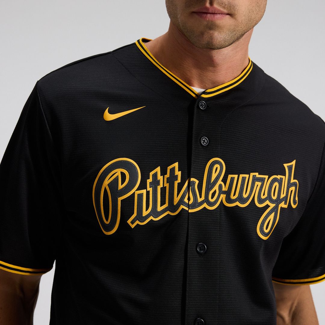 Pittsburgh Pirates Nike Alternate Replica Team Jersey - Black MLB Team Jersey Baseball Fan Apparel