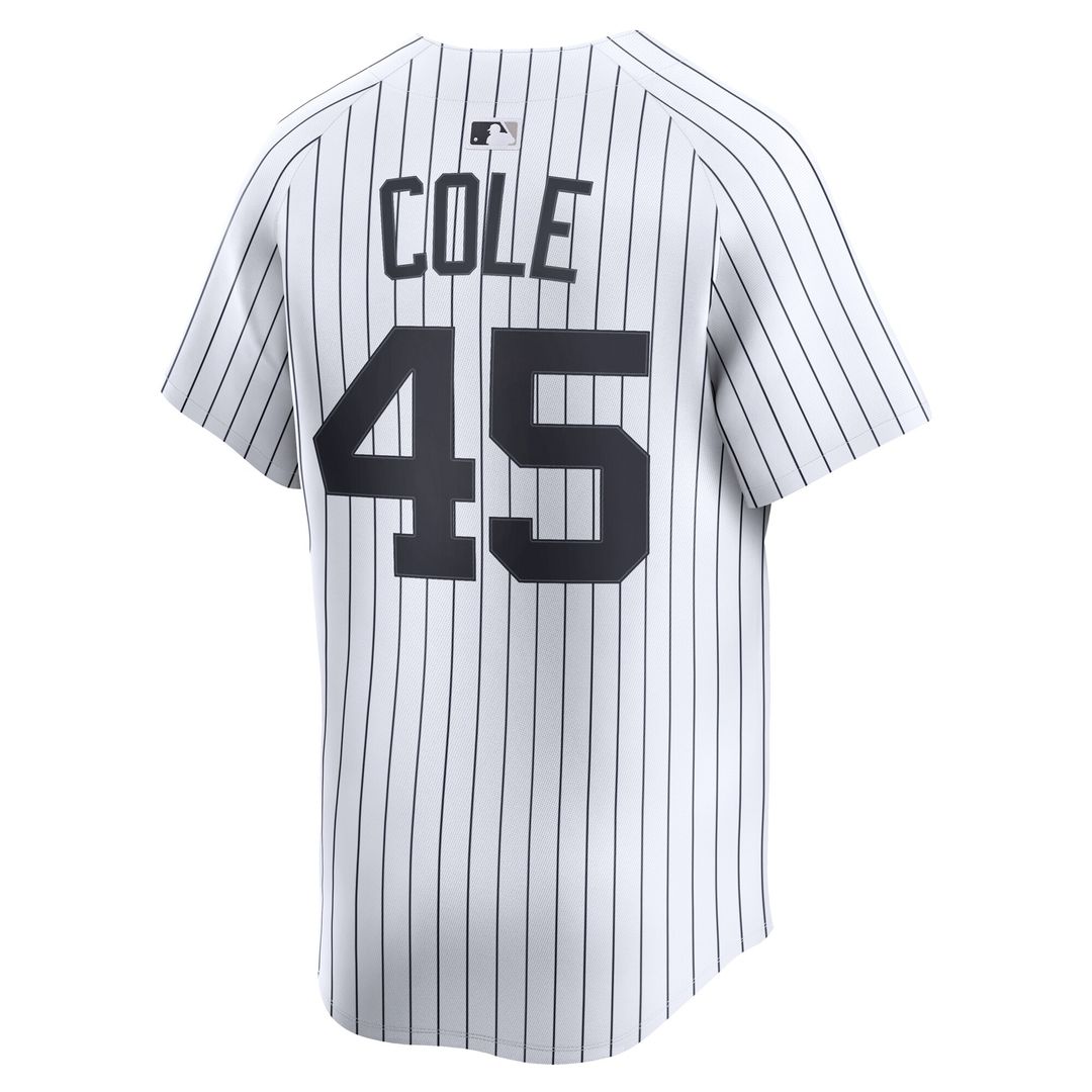 New York Yankees Gerrit Cole Nike Home Limited Player Jersey - White MLB Team Jersey Baseball Fan Apparel