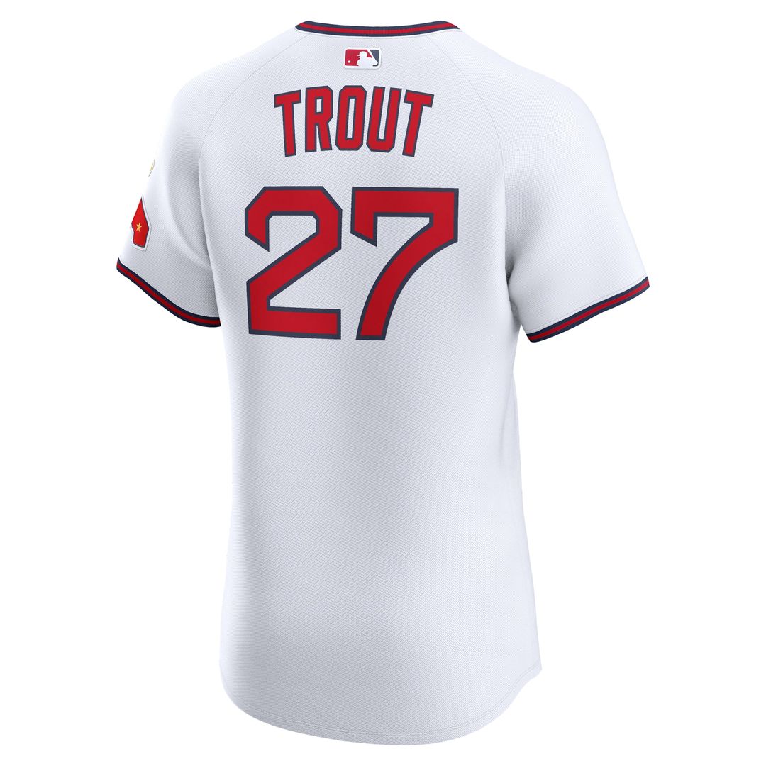 Los Angeles Angels Mike Trout Nike Alternate 2 Elite Jersey - White MLB Team Jersey Baseball Fan Apparel