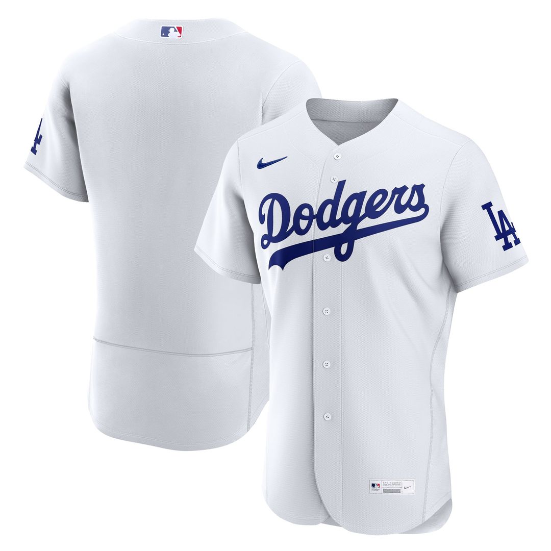 Los Angeles Dodgers Nike Home Authentic Jersey - White MLB Team Jersey Baseball Fan Apparel