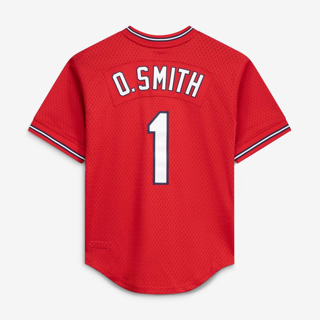 St. Louis Cardinals Ozzie Smith Mitchell & Ness Authentic Batting Practice Jersey - Navy MLB Team Jersey Baseball Fan Apparel