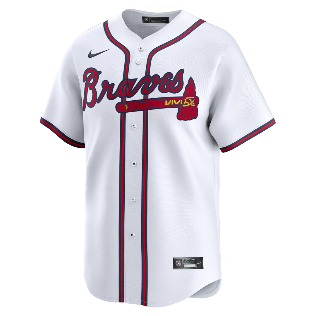 Atlanta Braves Spencer Strider Nike Home Limited Player Jersey - White MLB Team Jersey Baseball Fan Apparel