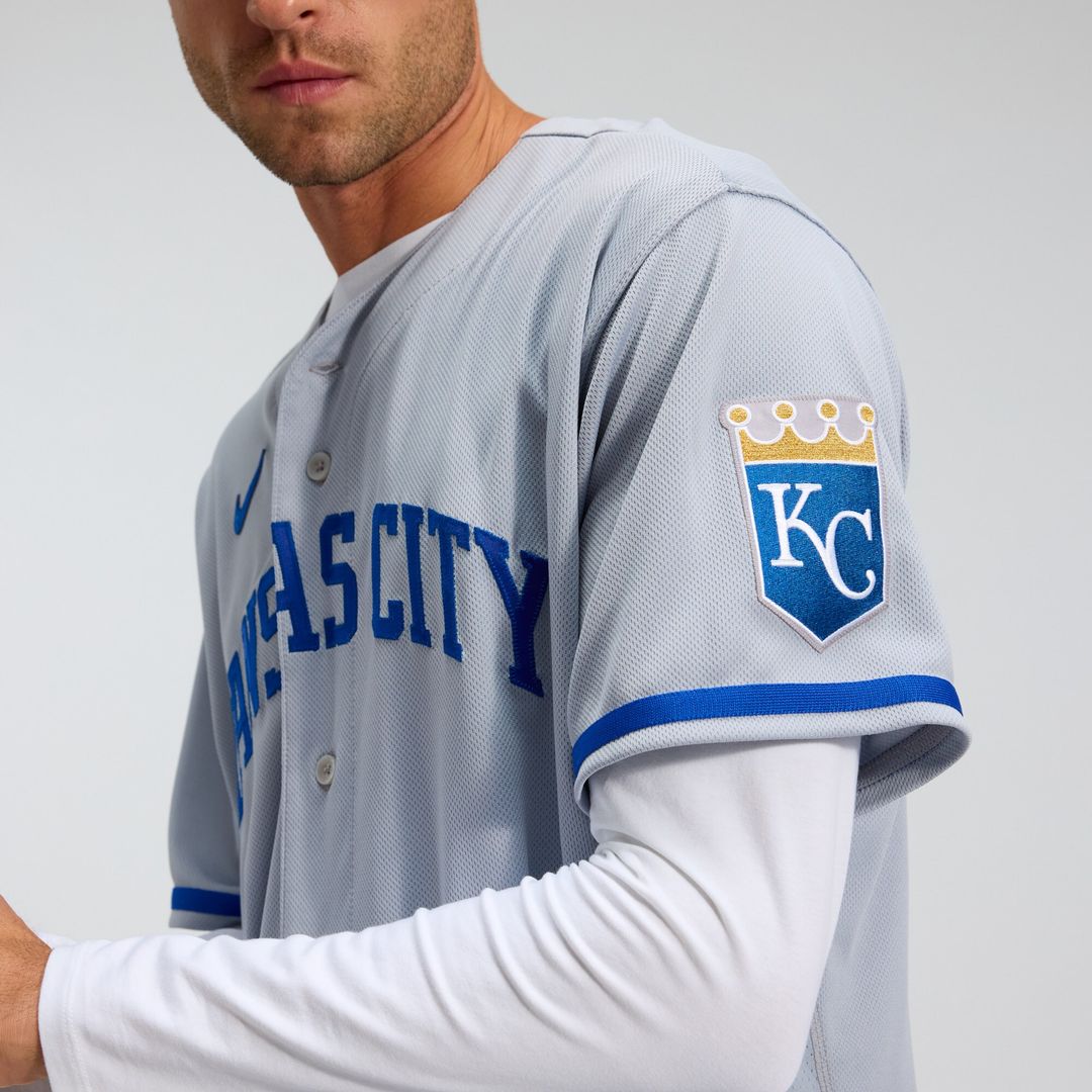 Kansas City Royals Nike 2022 Road Authentic Jersey - Gray MLB Team Jersey Baseball Fan Apparel