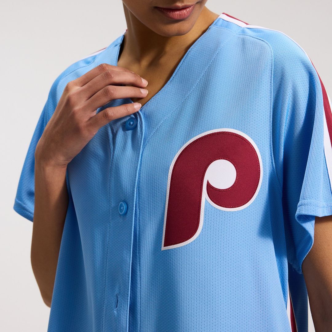 Philadelphia Phillies Nike Women's Alternate Limited Jersey - Light Blue MLB Team Jersey Baseball Fan Apparel
