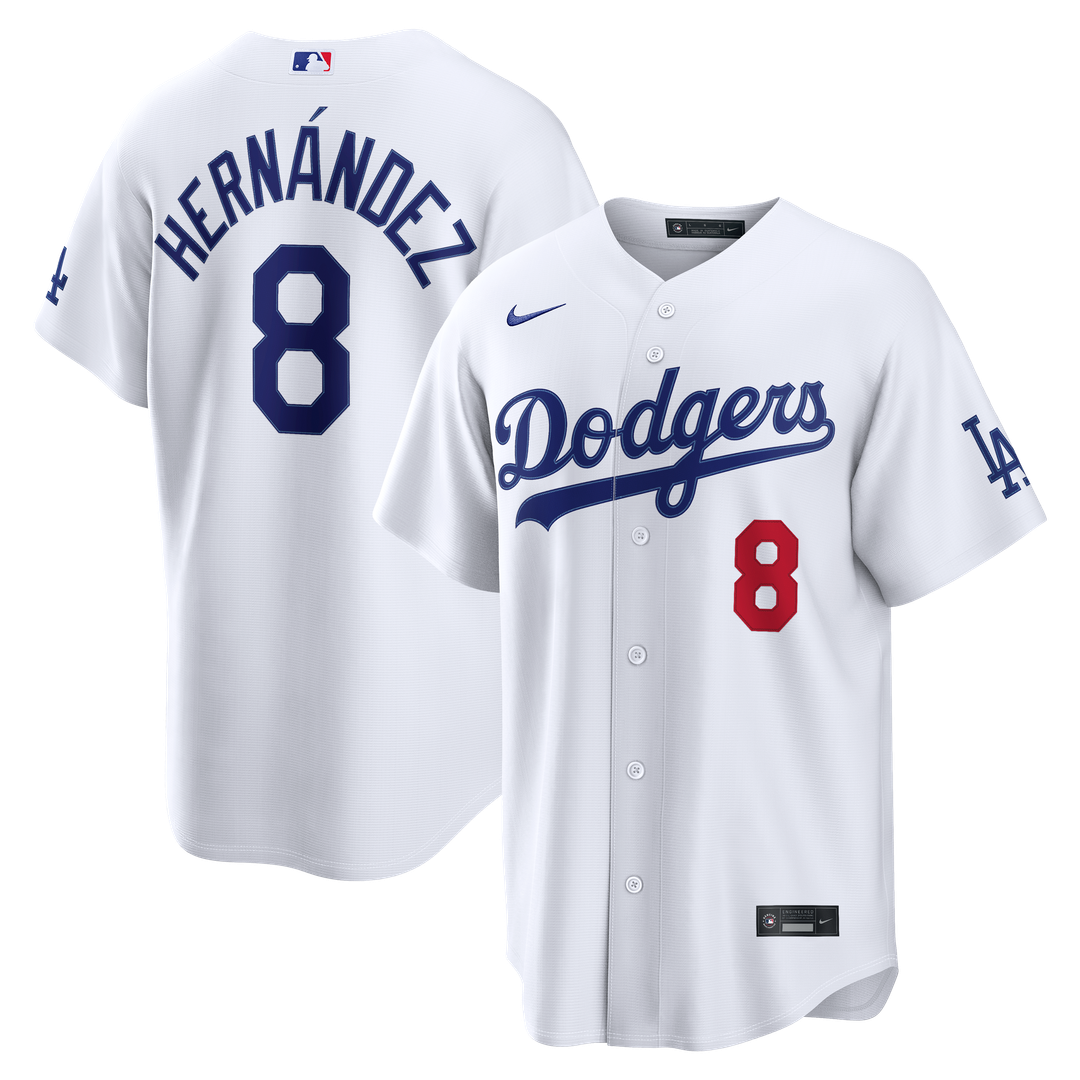 Los Angeles Dodgers Enrique Hernández Nike Home Stadium Jersey - White MLB Team Jersey Baseball Fan Apparel