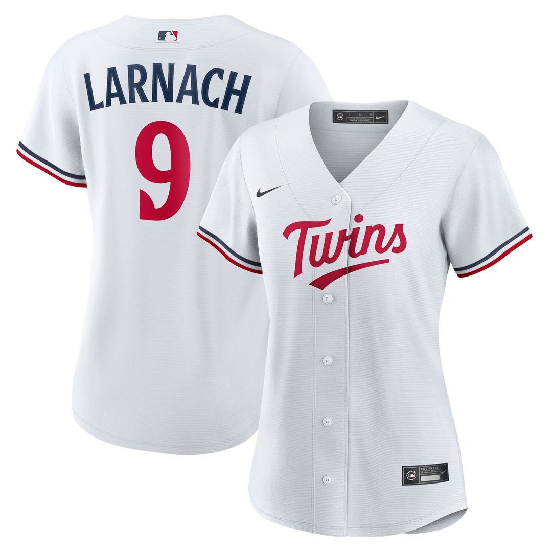 Minnesota Twins Trevor Larnach Nike Women's Home Replica Jersey - White MLB Team Jersey Baseball Fan Apparel