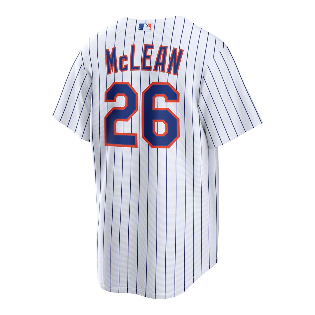 New York Mets Nolan McLean Nike Home Replica Jersey - White MLB Team Jersey Baseball Fan Apparel