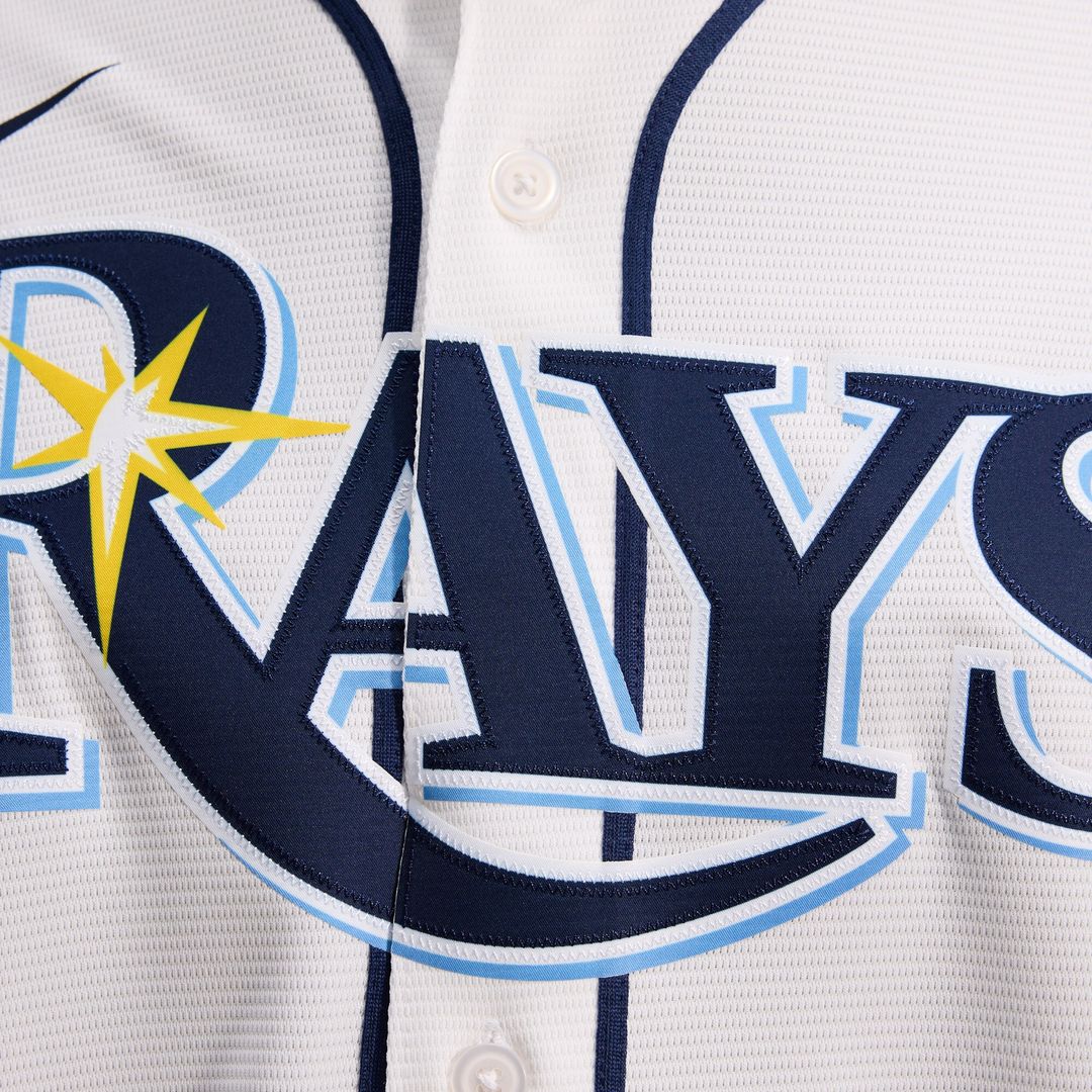Tampa Bay Rays Yandy Díaz Nike Home Replica Jersey - White MLB Team Jersey Baseball Fan Apparel