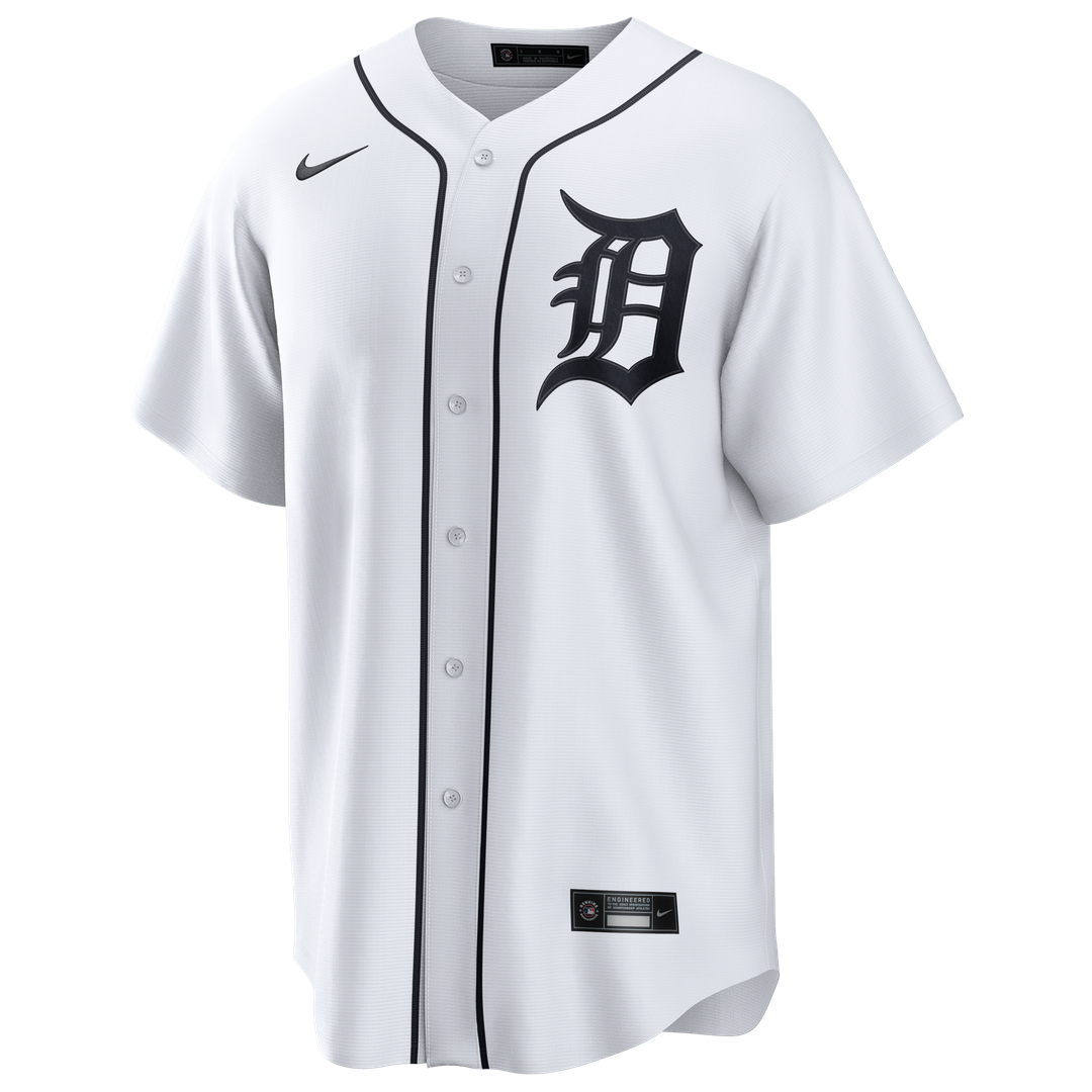 Detroit Tigers Riley Greene Nike Home Replica Jersey - White MLB Team Jersey Baseball Fan Apparel