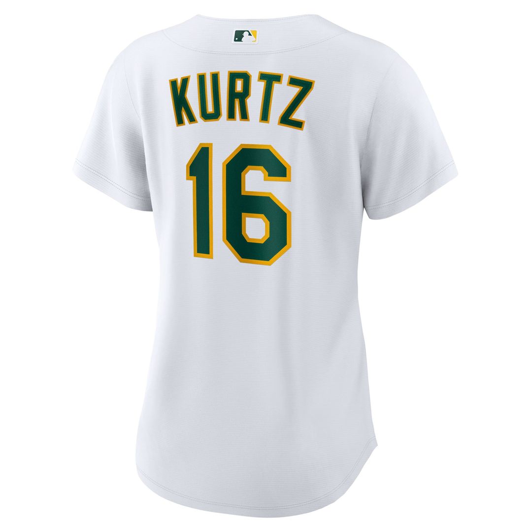 Athletics Nick Kurtz Nike Women's Home Replica Player Jersey - White MLB Team Jersey Baseball Fan Apparel