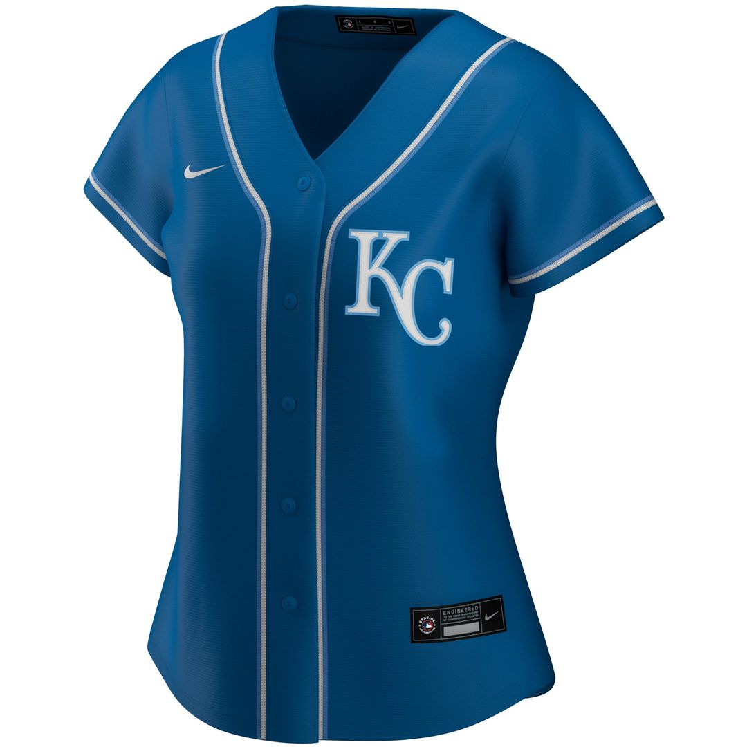 Kansas City Royals Nike Women's Alternate Replica Team Jersey - Royal MLB Team Jersey Baseball Fan Apparel