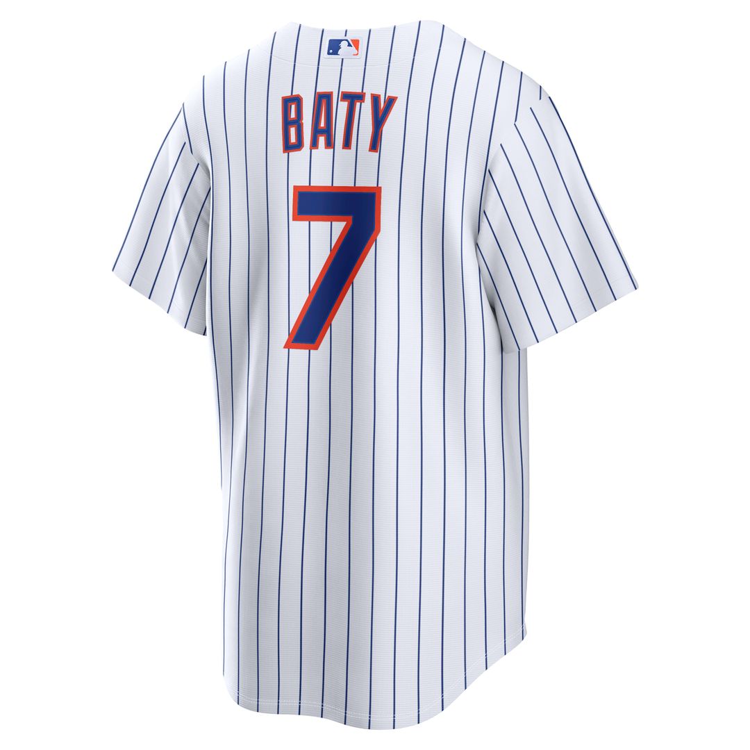 New York Mets Brett Baty Nike Home Replica Jersey - White MLB Team Jersey Baseball Fan Apparel