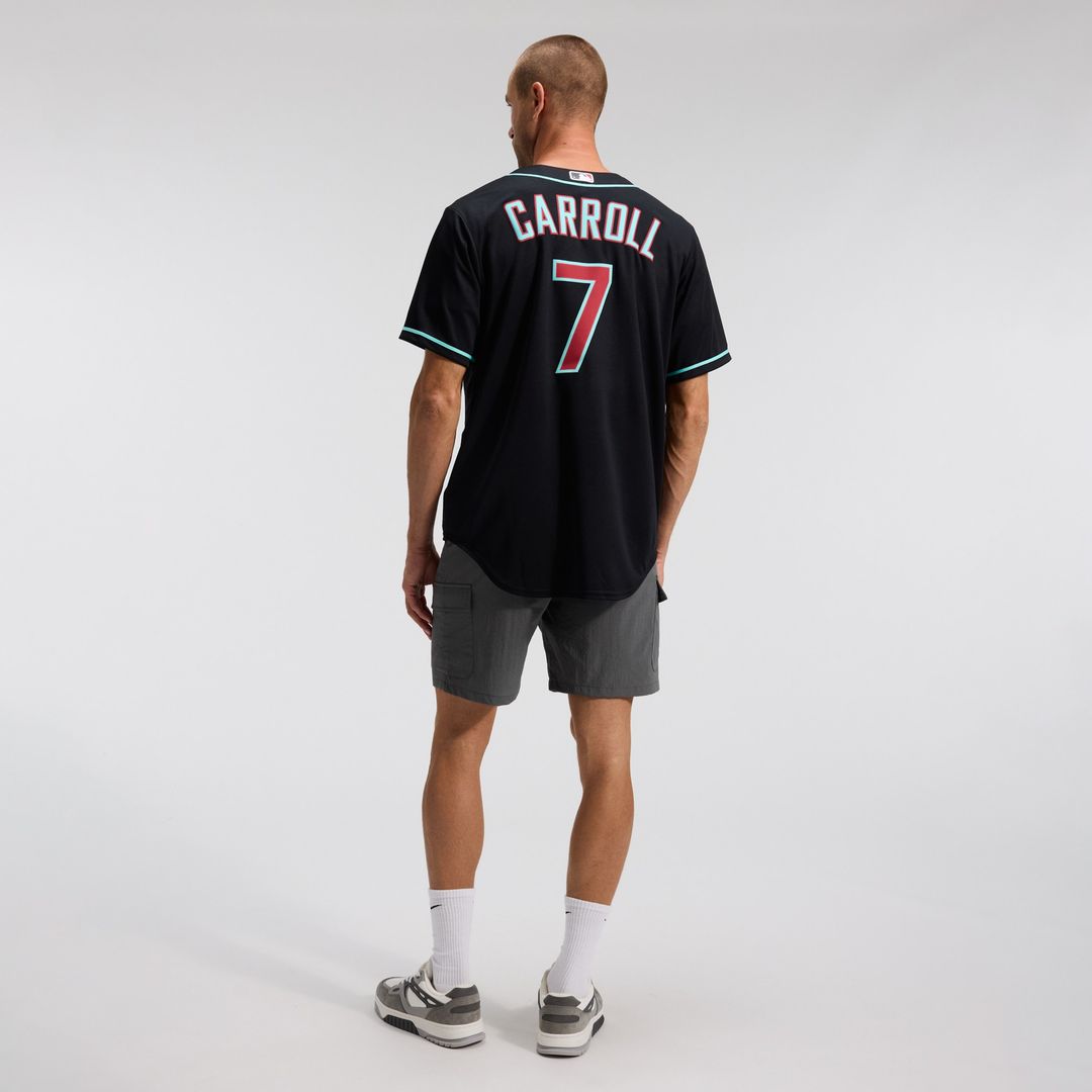 Arizona Diamondbacks Corbin Carroll Nike Alternate 2 Replica Jersey - Crimson MLB Team Jersey Baseball Fan Apparel