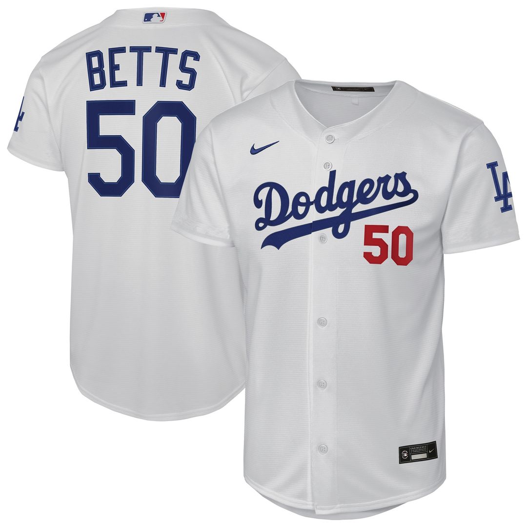 Los Angeles Dodgers Mookie Betts Nike Youth Alternate Stadium Jersey - Royal MLB Team Jersey Baseball Fan Apparel