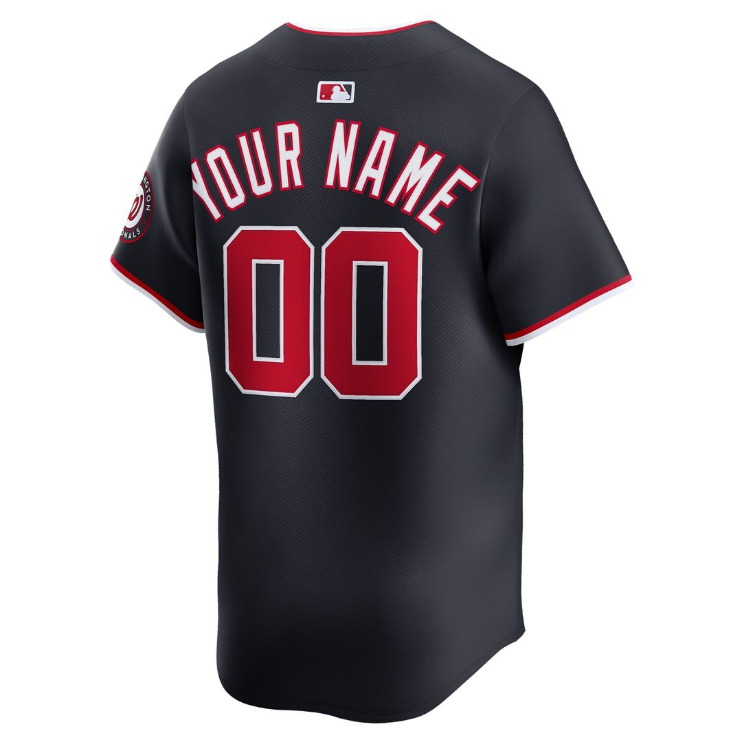 Washington Nationals Nike Home Limited Custom Jersey - White MLB Team Jersey Baseball Fan Apparel