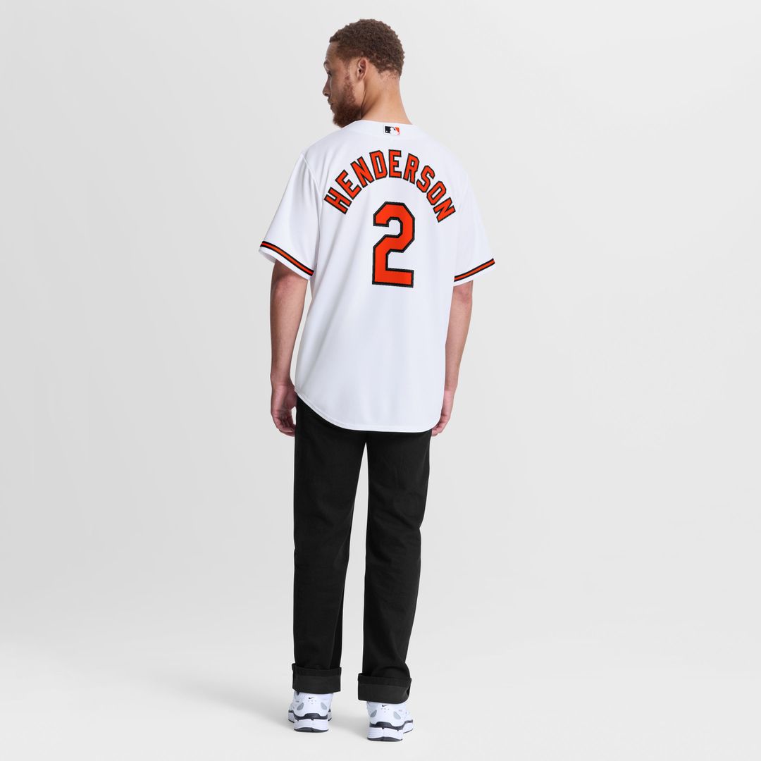 Baltimore Orioles Gunnar Henderson Nike Home Replica Jersey - White MLB Team Jersey Baseball Fan Apparel