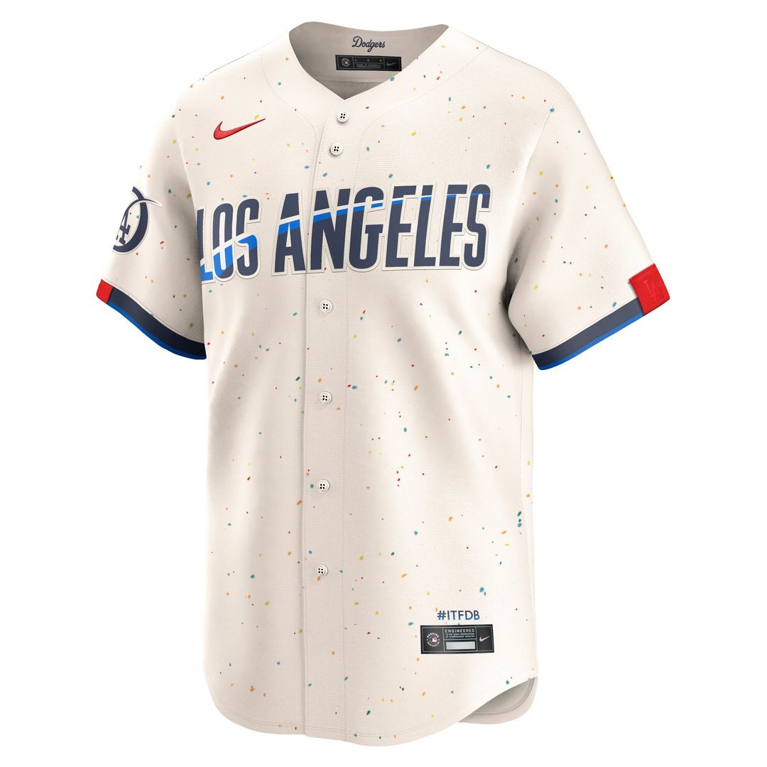 Los Angeles Dodgers Nike City Connect Limited Jersey - Cream MLB Team Jersey Baseball Fan Apparel