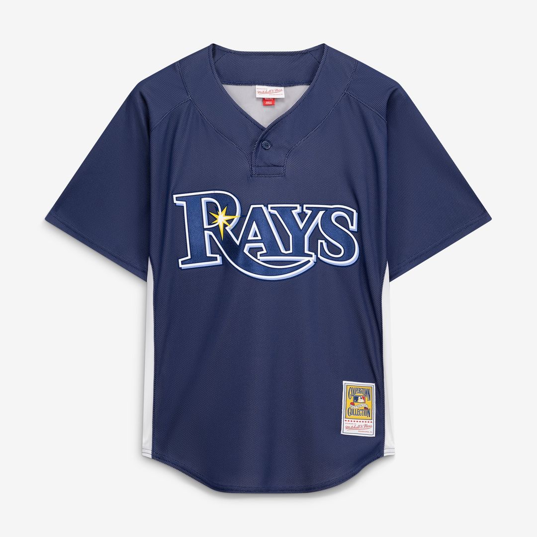 Tampa Bay Rays Evan Longoria Mitchell & Ness Authentic Batting Practice Jersey - Navy MLB Team Jersey Baseball Fan Apparel