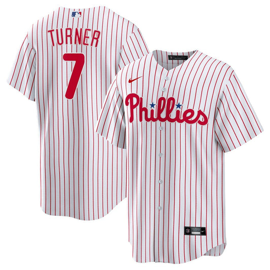 Philadelphia Phillies Trea Turner Nike Home Replica Player Jersey - White MLB Team Jersey Baseball Fan Apparel