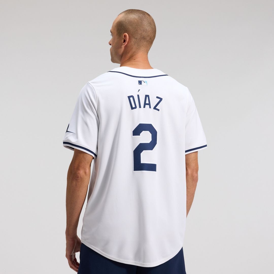 Tampa Bay Rays Yandy Diaz Nike Home Limited Player Jersey - White MLB Team Jersey Baseball Fan Apparel