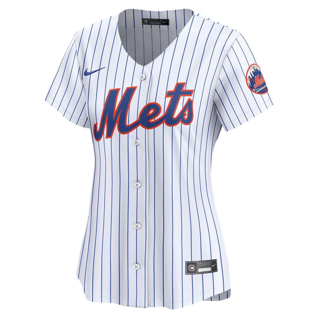 New York Mets Nike Women's Home Limited Jersey - White MLB Team Jersey Baseball Fan Apparel