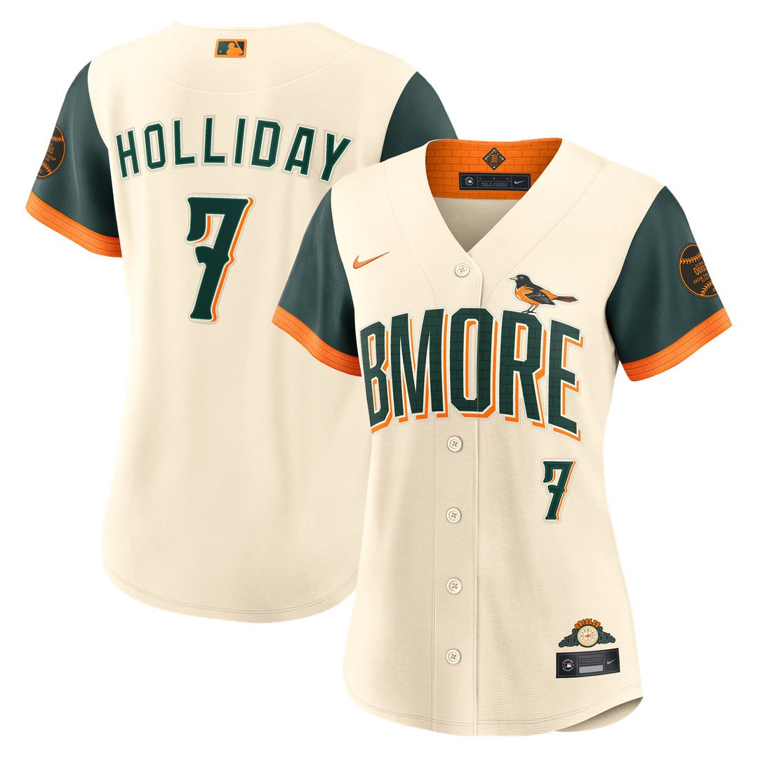Baltimore Orioles Jackson Holliday Nike Women's 2026 City Connect Stadium Jersey - Cream MLB Team Jersey Baseball Fan Apparel