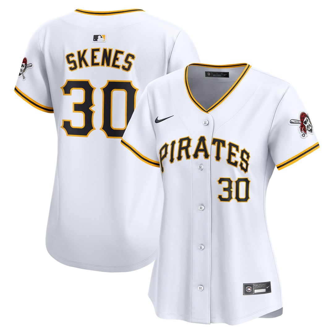 Pittsburgh Pirates Paul Skenes Nike Women's Home Limited Player Jersey - White MLB Team Jersey Baseball Fan Apparel