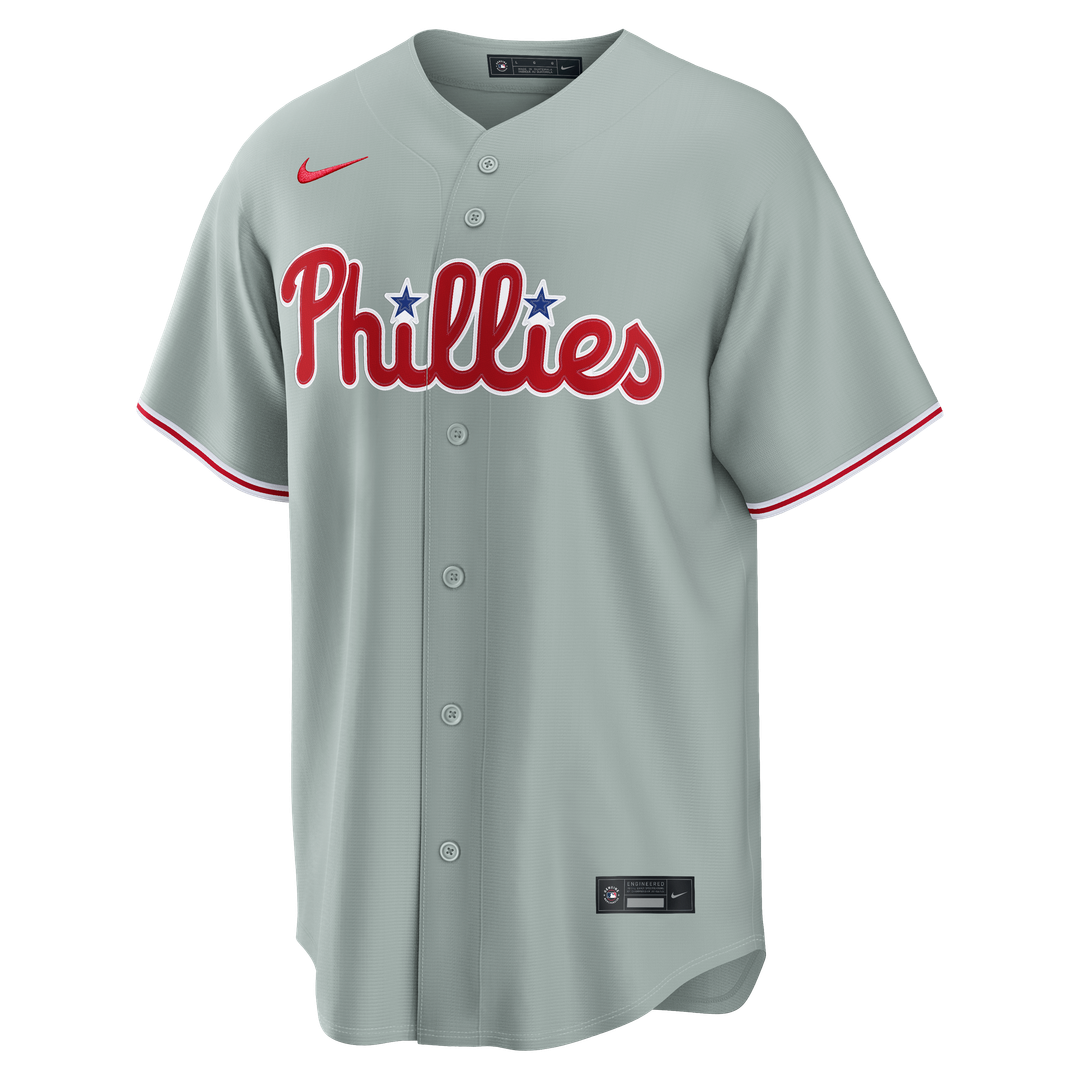 Philadelphia Phillies Bryce Harper Nike Road Replica Jersey - Gray MLB Team Jersey Baseball Fan Apparel