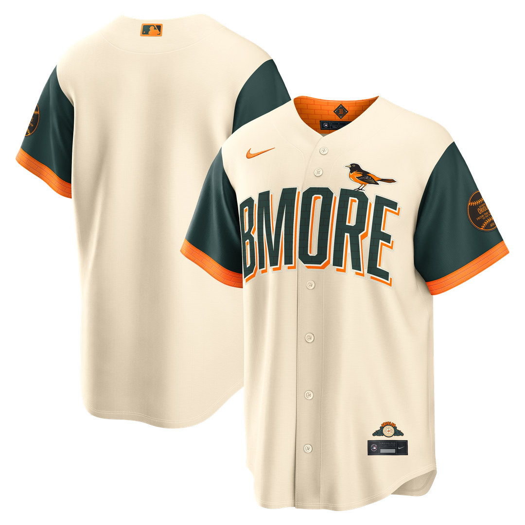 Baltimore Orioles Nike 2026 City Connect Stadium Jersey - Cream MLB Team Jersey Baseball Fan Apparel