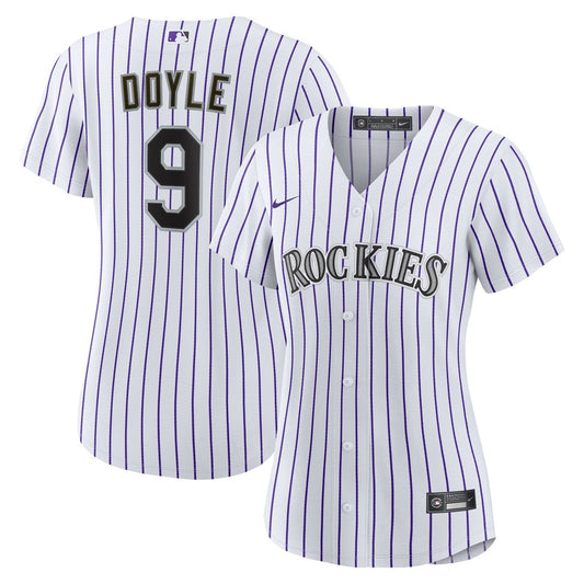 Colorado Rockies Brenton Doyle Nike Women's Home Replica Jersey - White MLB Team Jersey Baseball Fan Apparel