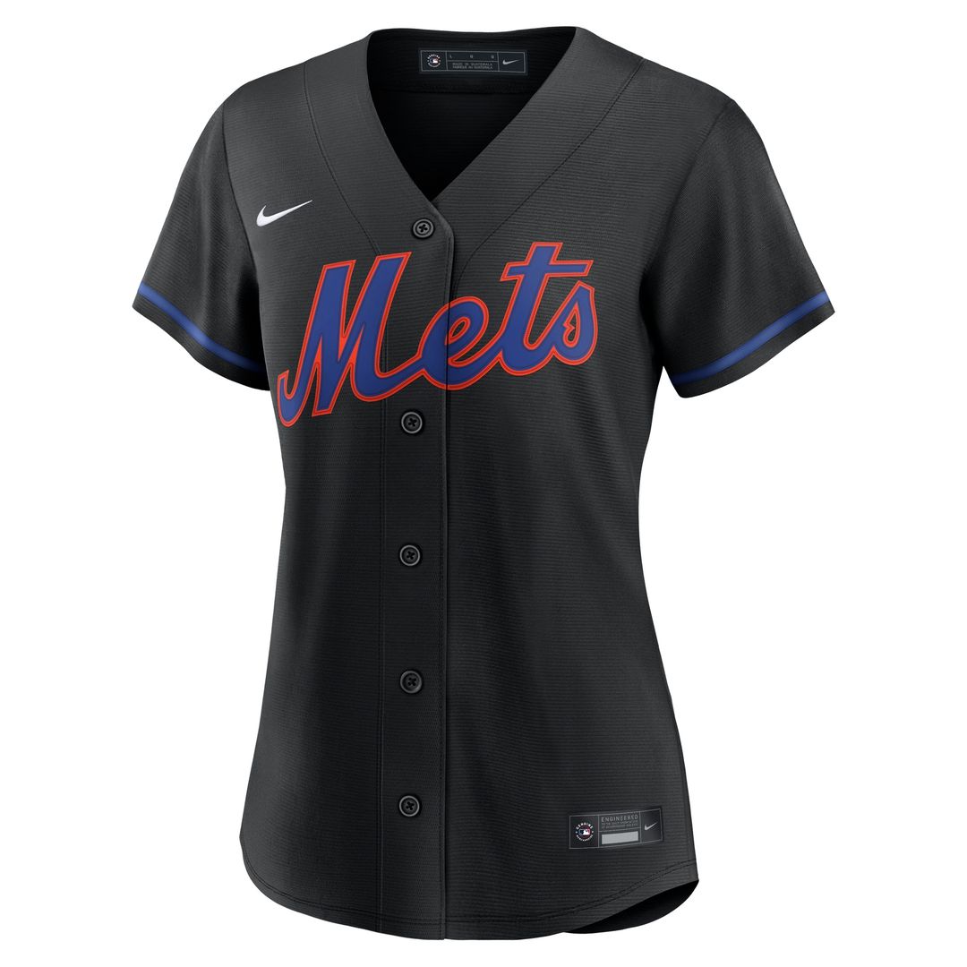 New York Mets Juan Soto Nike Women's Alternate Replica Jersey - Black MLB Team Jersey Baseball Fan Apparel