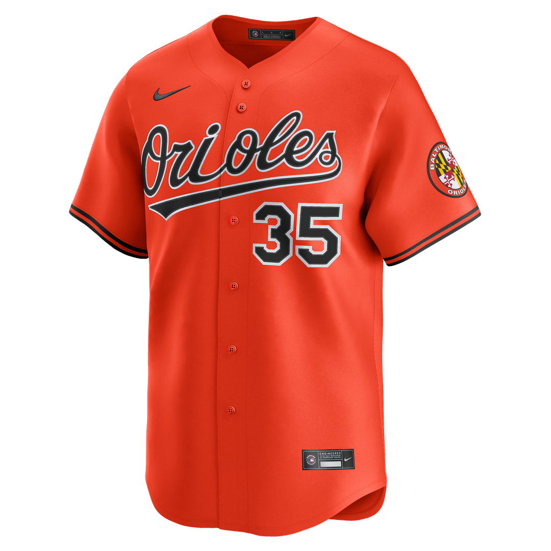 Baltimore Orioles Adley Rutschman Nike 2nd Alternate Limited Player Jersey - Orange MLB Team Jersey Baseball Fan Apparel